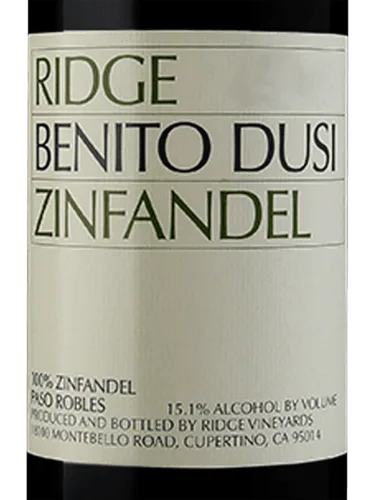 Benito Dusi Zinfandel