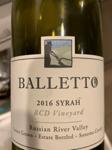 BCD Vineyard Syrah