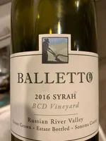 BCD Vineyard Syrah