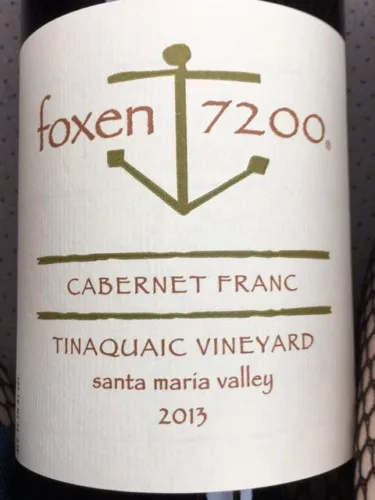 Foxen 7200 Tinaquaic Vineyard Cabernet Franc