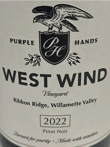 West Wind Vineyard Pinot Noir