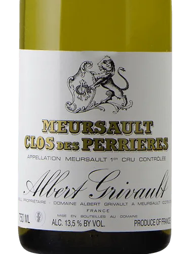 Clos Des Perrières Meursault 1er Cru