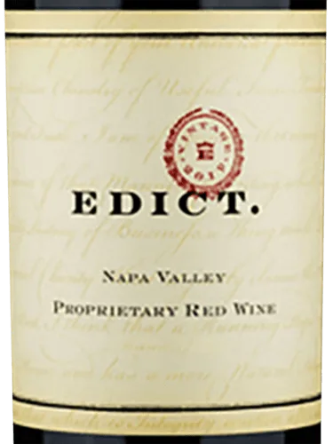 Edict Napa Valley Proprietary Red