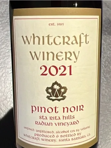 Radian Vineyard Pinot Noir