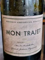 Mon Trajet Bentrock Vineyard Chardonnay