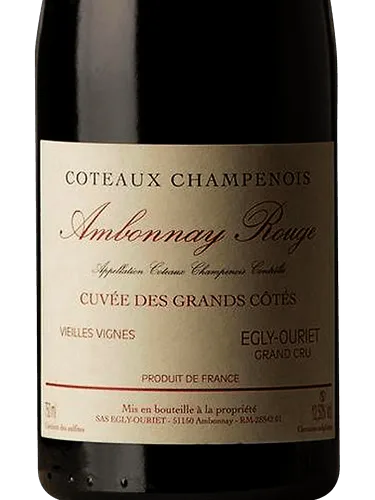 Coteaux Champenois Cuvée des Grands Côtés Vieilles Vignes Grand Cru Ambonnay Rouge