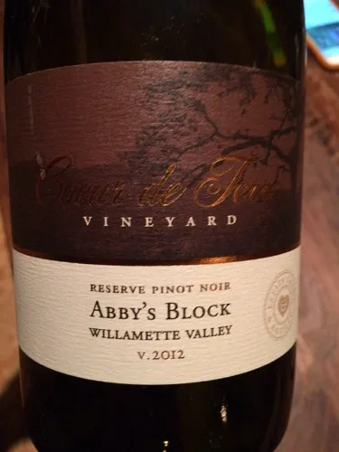 Abby's Block Reserve Pinot Noir