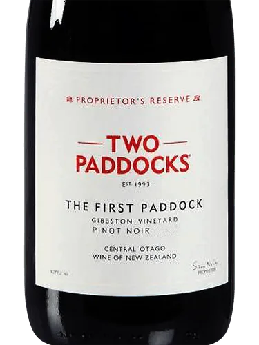 The First Paddock Gibbston Vineyard Pinot Noir