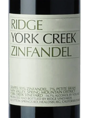 York Creek Mill Block Zinfandel