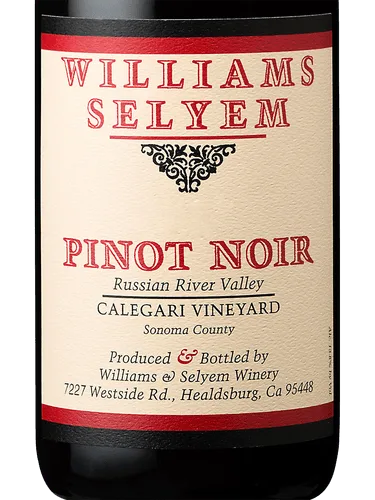 Calegari Vineyard Pinot Noir