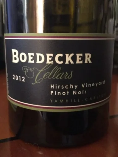 Hirschy Vineyard Pinot Noir