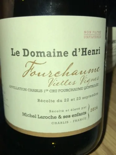 Vieilles Vignes Chablis Premier Cru 'Fourchaume'