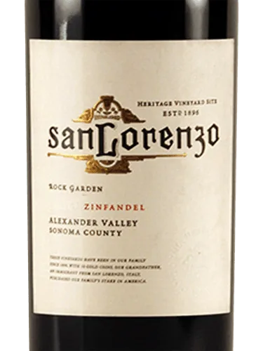 San Lorenzo Rock Garden Zinfandel