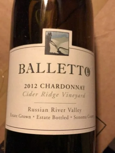 Cider Ridge Vineyard Chardonnay