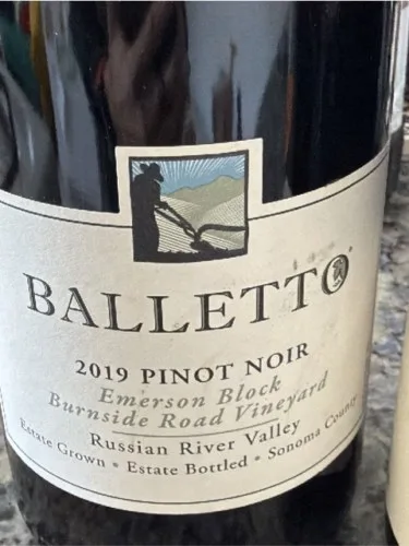 Emerson Block Burnside Road Vineyard Pinot Noir