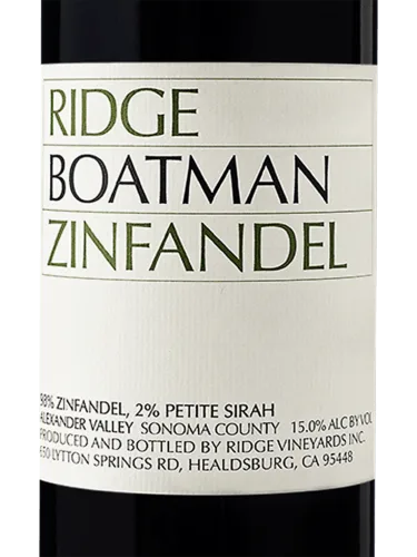 Boatman Zinfandel