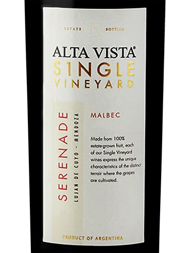 Single Vineyard Serenade Malbec