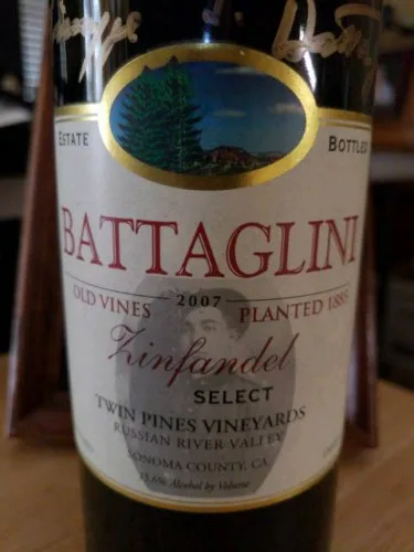 Twin Pines Vineyards Select Zinfandel