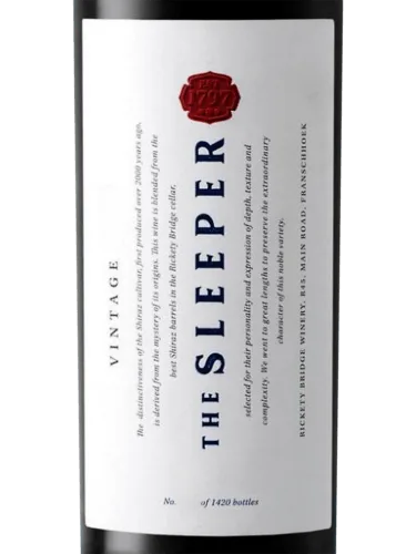 The Sleeper Shiraz