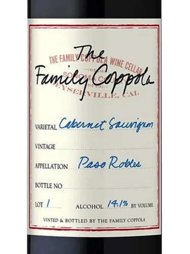 The Family Coppola Cabernet Sauvignon