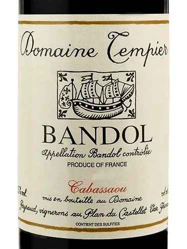 Bandol Cuvée Cabassaou