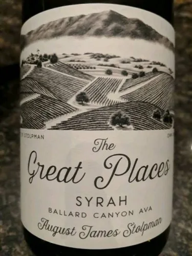 The Great Places August James Syrah