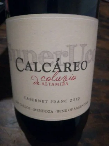 Calcáreo Coluvio de Altamira Cabernet Franc